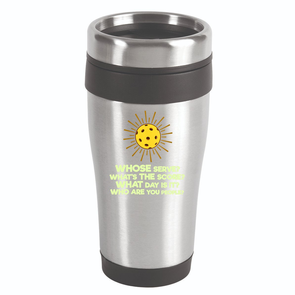 Womens Pickleball Gift Pickle Ball Player Pickleball Funny VNeck TShirt 16oz Travel Tumbler