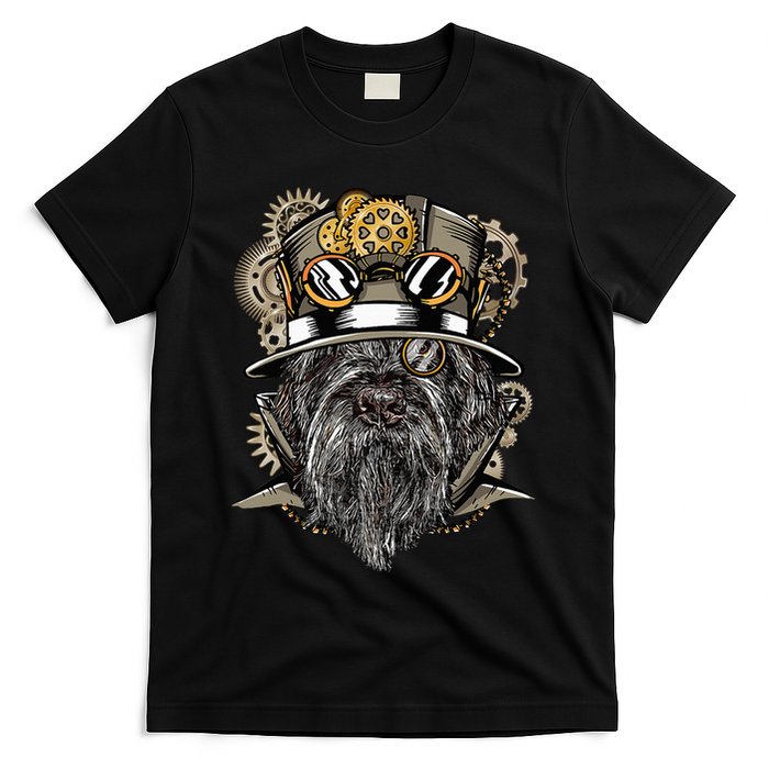 Wirehaired Pointing Griffon Dog Steampunk T-Shirt