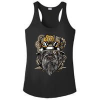 Wirehaired Pointing Griffon Dog Steampunk Ladies PosiCharge Competitor Racerback Tank