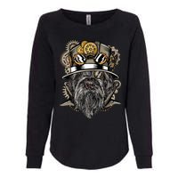 Wirehaired Pointing Griffon Dog Steampunk Womens California Wash Sweatshirt