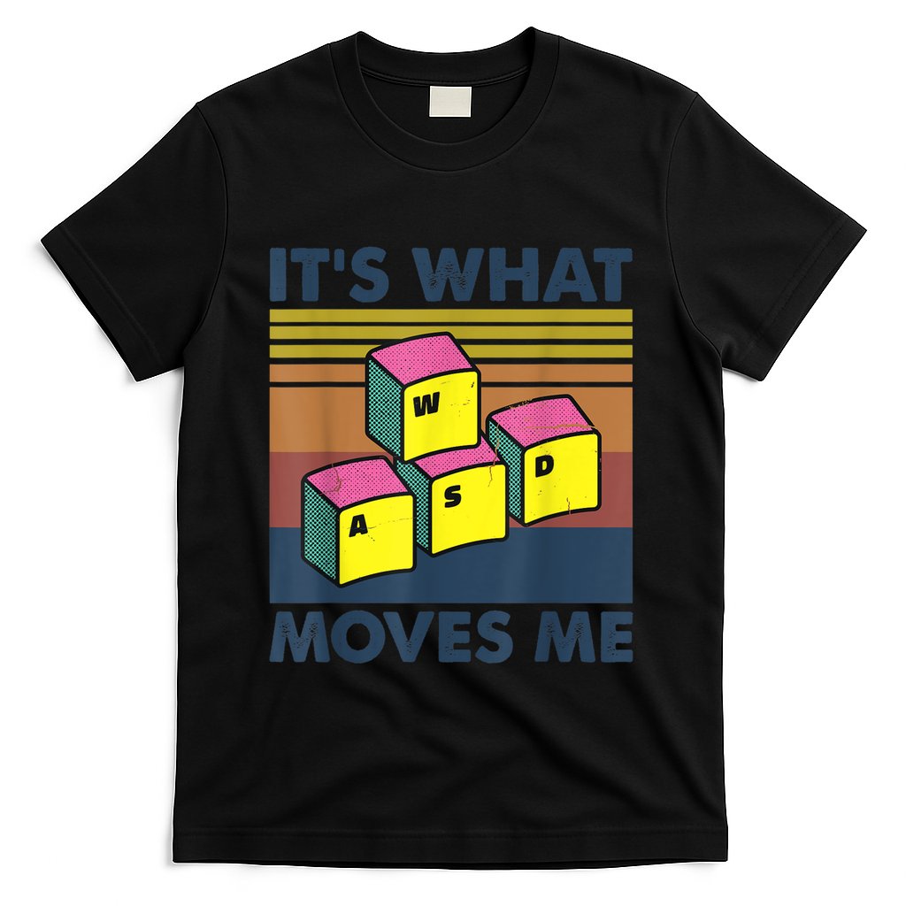 WASD PC Gamer Gifts Video Gaming Boy Men Vintage Gift T-Shirt