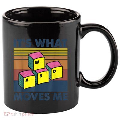 WASD PC Gamer Gifts Video Gaming Boy Men Vintage Gift 11oz C Handle Ceramic Mug