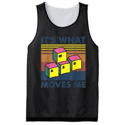 WASD PC Gamer Gifts Video Gaming Boy Men Vintage Gift Mesh Reversible Basketball Jersey Tank