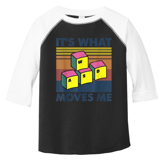WASD PC Gamer Gifts Video Gaming Boy Men Vintage Gift Toddler Fine Jersey T-Shirt