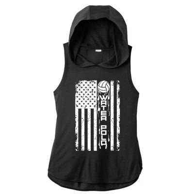 Water Polo Gift Cute Team Aquatic Sport Hood Usa Gift Ladies PosiCharge Tri-Blend Wicking Draft Hoodie Tank