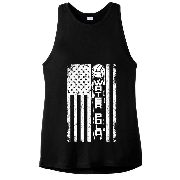 Water Polo Gift Cute Team Aquatic Sport Hood Usa Gift Ladies PosiCharge Tri-Blend Wicking Tank