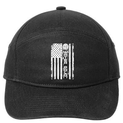 Water Polo Gift Cute Team Aquatic Sport Hood Usa Gift 7-Panel Snapback Hat