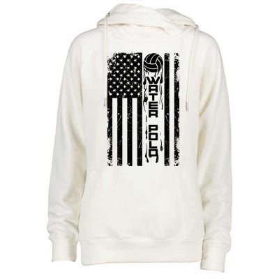 Water Polo Gift Cute Team Aquatic Sport Hood Usa Gift Womens Funnel Neck Pullover Hood