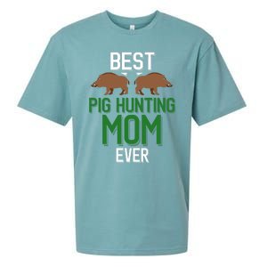 Wild Pig Hunter Mom Best Pig Hunting Mom Ever Gift Sueded Cloud Jersey T-Shirt