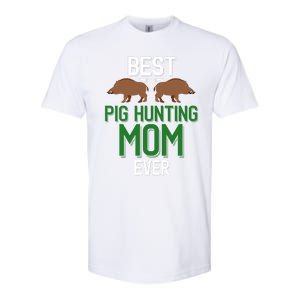 Wild Pig Hunter Mom Best Pig Hunting Mom Ever Gift Softstyle CVC T-Shirt