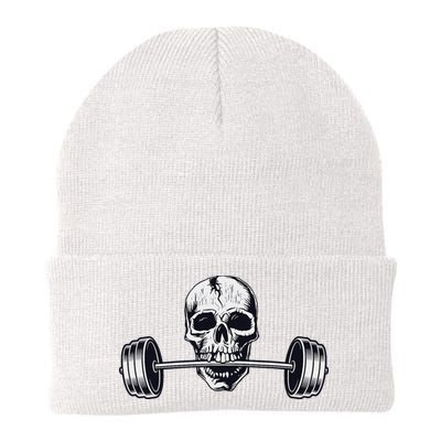 Weightlifting  Powerlifting Heavy Barbell Skull Beanie