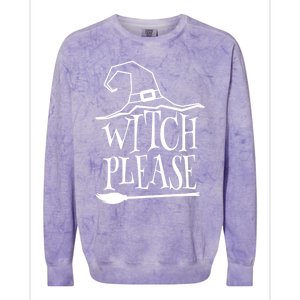 Witch Please Halloween Gift Colorblast Crewneck Sweatshirt