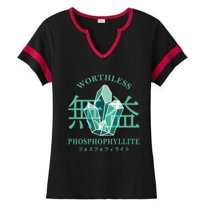 Worthless Phosphophyllite Houseki No Kuni Ladies Halftime Notch Neck Tee