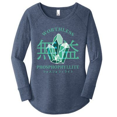 Worthless Phosphophyllite Houseki No Kuni Women's Perfect Tri Tunic Long Sleeve Shirt