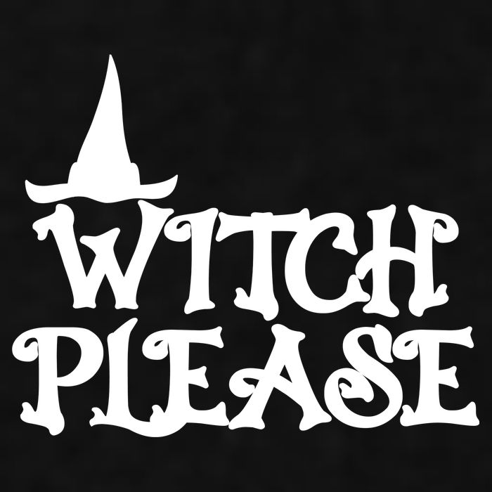 Witch Please Halloween Funny Ladies PosiCharge Tri-Blend Wicking Tank