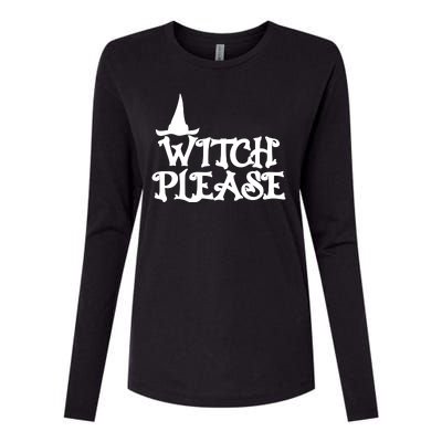 Witch Please Halloween Funny Womens Cotton Relaxed Long Sleeve T-Shirt