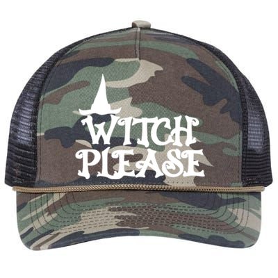 Witch Please Halloween Funny Retro Rope Trucker Hat Cap