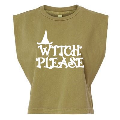 Witch Please Halloween Funny Garment-Dyed Women's Muscle Tee