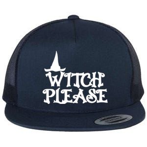 Witch Please Halloween Funny Flat Bill Trucker Hat