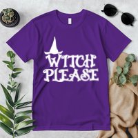 Witch Please Halloween Funny Premium T-Shirt