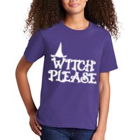 Witch Please Halloween Funny Kids T-Shirt