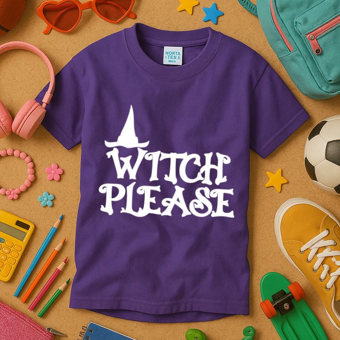 Witch Please Halloween Funny Kids T-Shirt