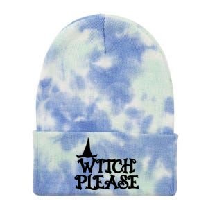 Witch Please Halloween Funny Tie Dye 12in Knit Beanie