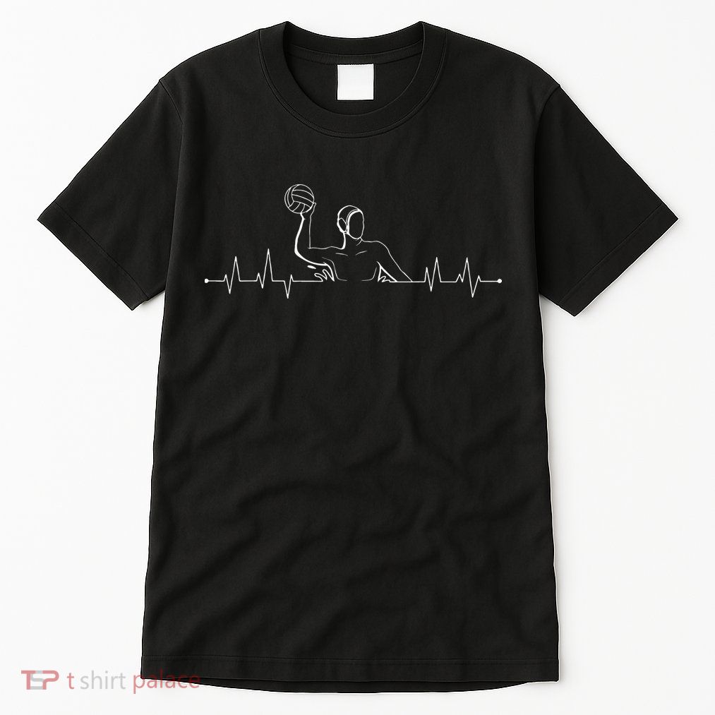 Water Polo Hearbeat Athlete Team Sport Lover Swimmer Goalie Tall T-Shirt