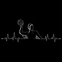 Water Polo Hearbeat Athlete Team Sport Lover Swimmer Goalie Kids T-Shirt