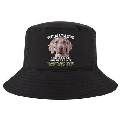 Weimaraner Professional Human Trainer Cute Dog Cool Comfort Performance Bucket Hat