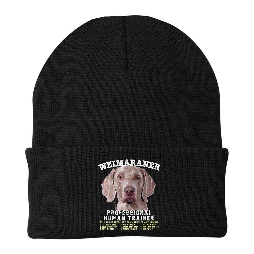 Weimaraner Professional Human Trainer Cute Dog Beanie