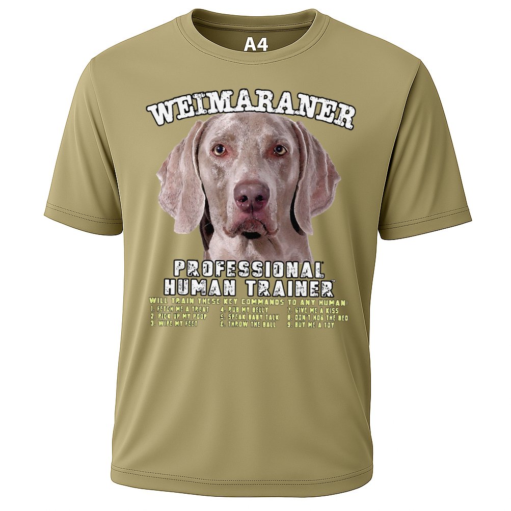 Weimaraner Professional Human Trainer Cute Dog Performance Shirt