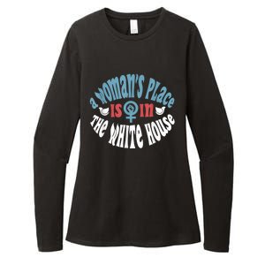 WomanS Place Is In The White House President Quote 2024 Womens CVC Long Sleeve Shirt