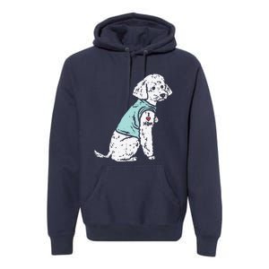 Womens Poodle I Love Mom Tattoo Cute Pet Dog Owner Lover Women Gift Premium Hoodie