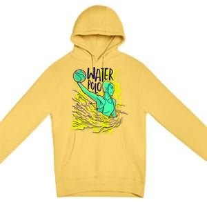 Water Polo In Action Premium Pullover Hoodie