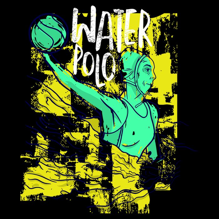 Water Polo In Action Cooling Performance Crew T-Shirt