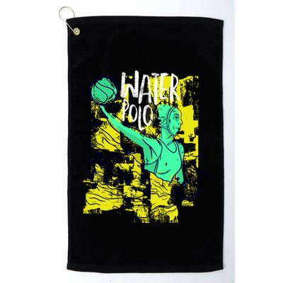 Water Polo In Action Golf Towel