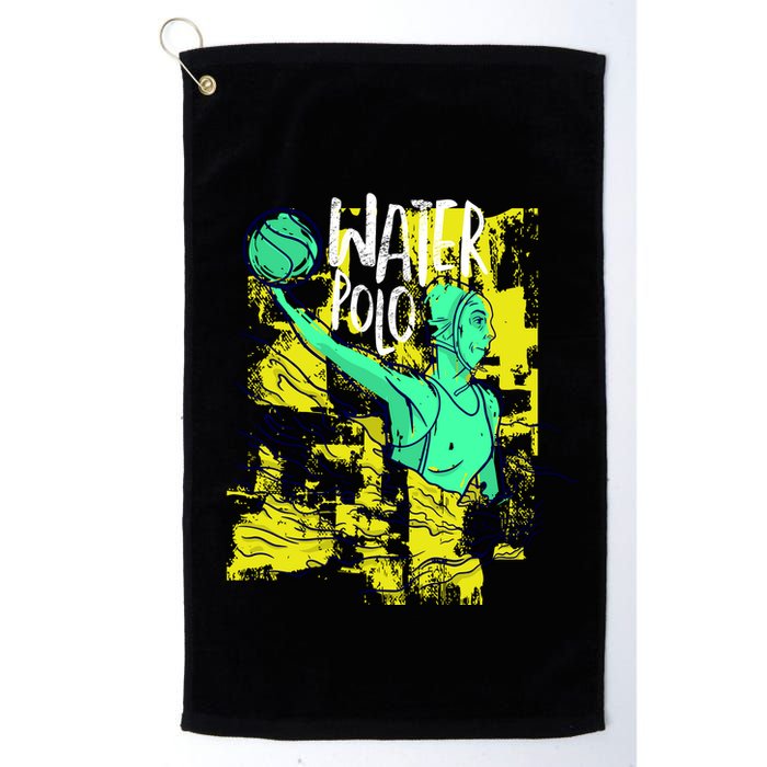 Water Polo In Action Golf Towel