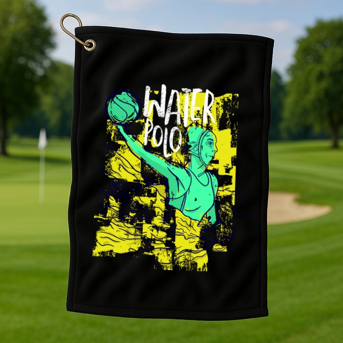 Water Polo In Action Golf Towel