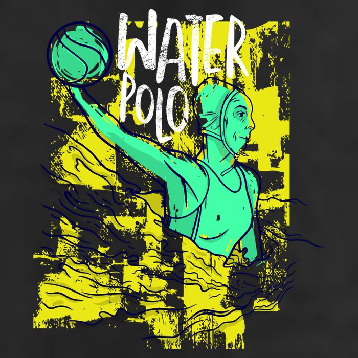 Water Polo In Action Golf Towel