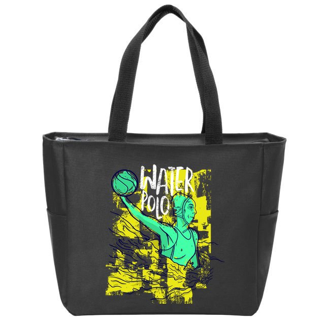 Water Polo In Action Zip Tote Bag