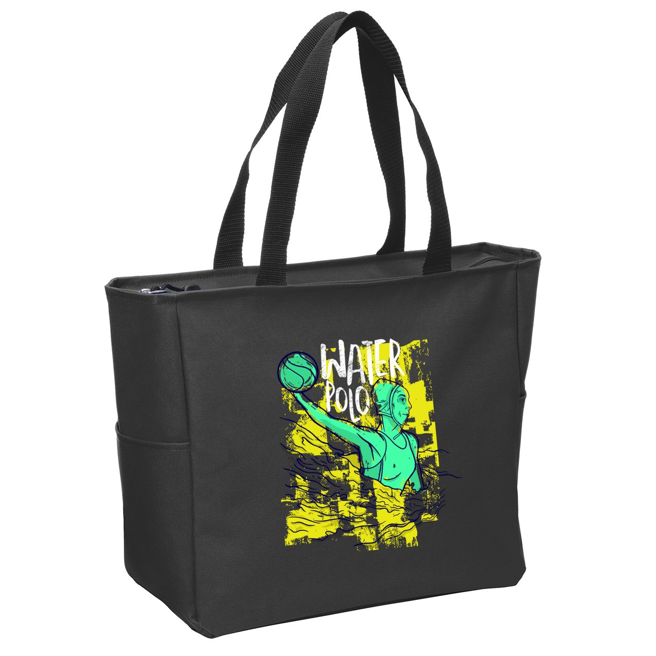 Water Polo In Action Zip Tote Bag