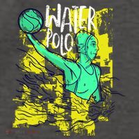 Water Polo In Action Vector Backpack