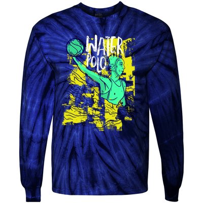 Water Polo In Action Tie-Dye Long Sleeve Shirt