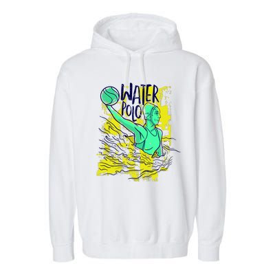 Water Polo In Action Garment-Dyed Fleece Hoodie