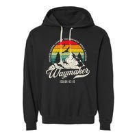 Waymaker Promise Keeper Miracle Worker Christian Garment-Dyed Fleece Hoodie