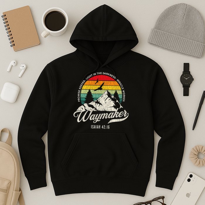 Waymaker Promise Keeper Miracle Worker Christian Hoodie
