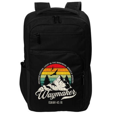Waymaker Promise Keeper Miracle Worker Christian Impact Tech Backpack