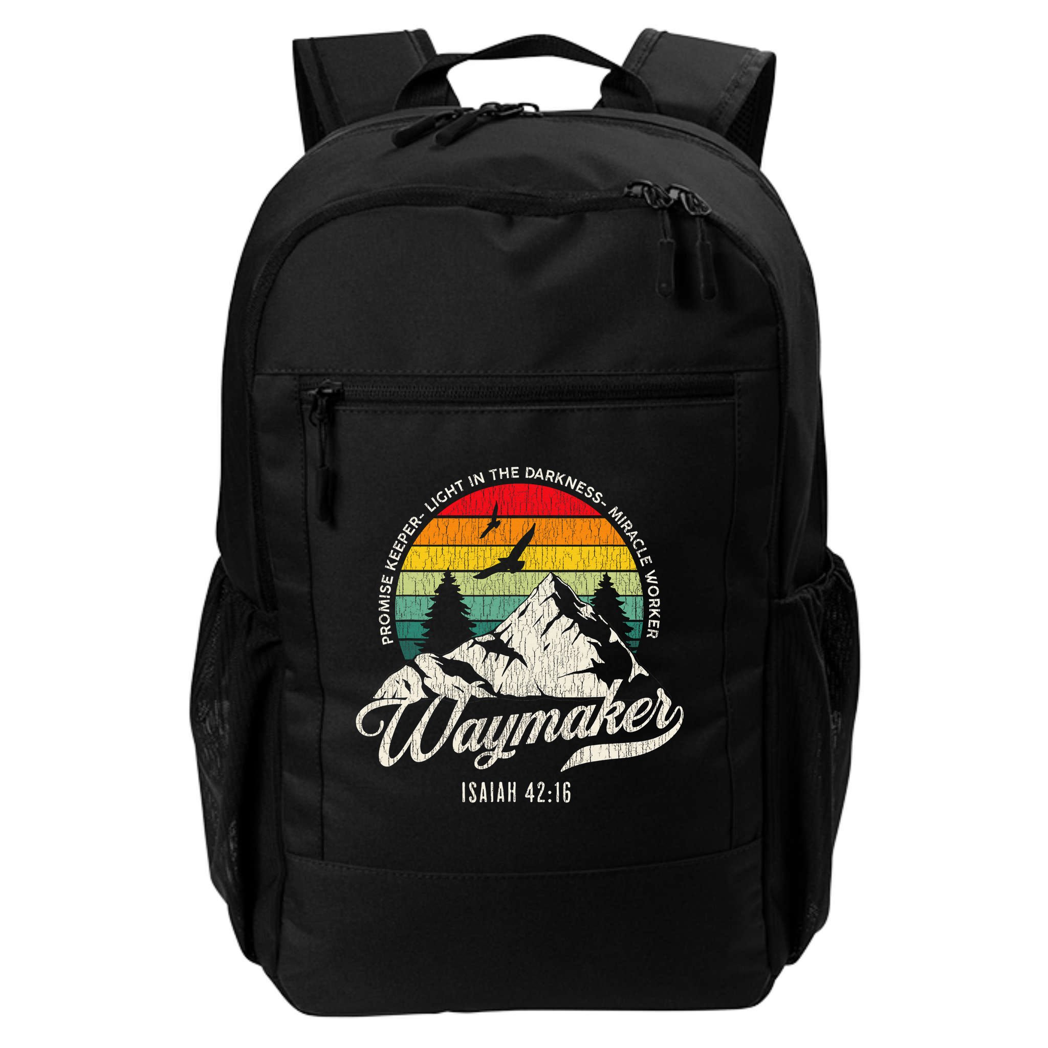 Waymaker Promise Keeper Miracle Worker Christian Backpack