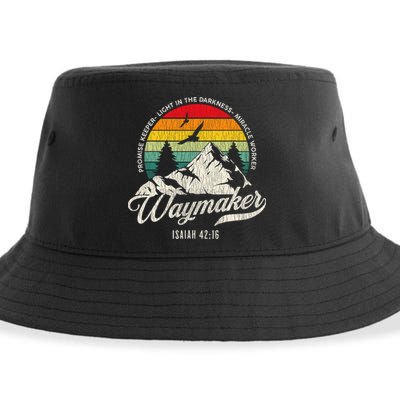 Waymaker Promise Keeper Miracle Worker Christian Sustainable Bucket Hat